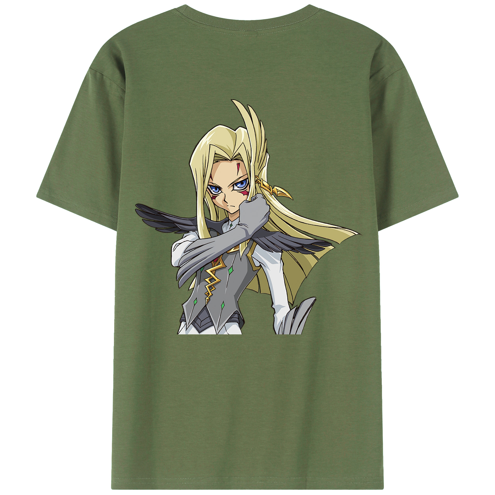（画像用） 遊☆戯☆王 Yu-Gi-Oh! 綿100％ メンズ半袖Tシャツ（バックプリント） 通気性